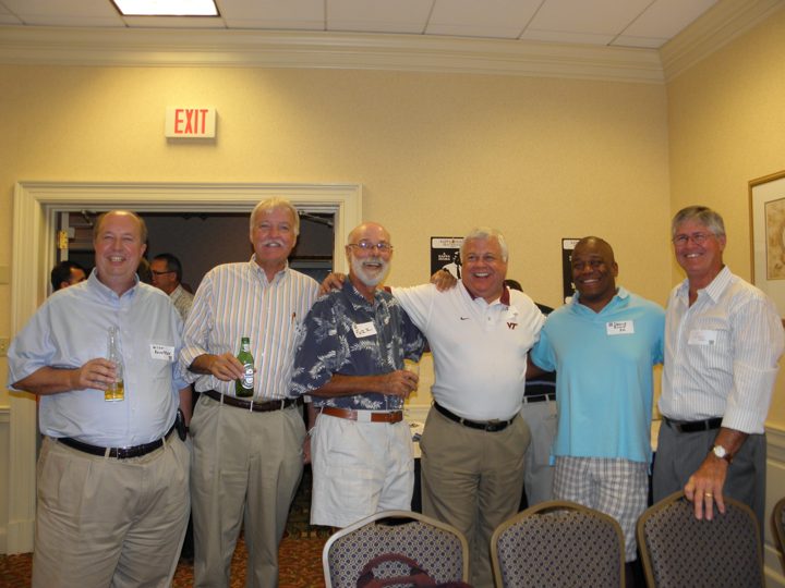 Seven brothers in a reception room, September 2012