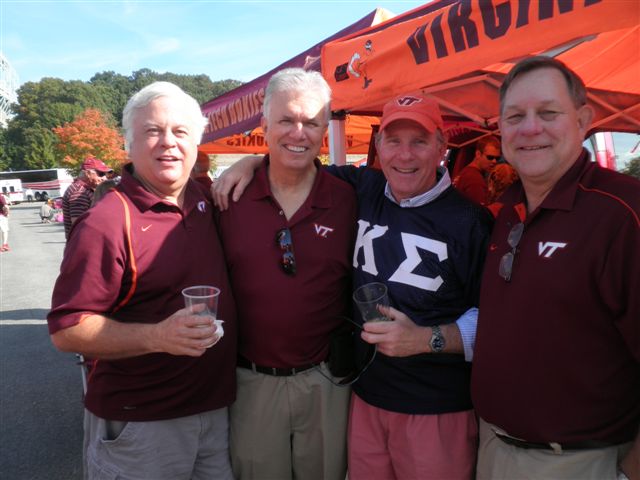 Brothers in maroon on a Blacksburg game day